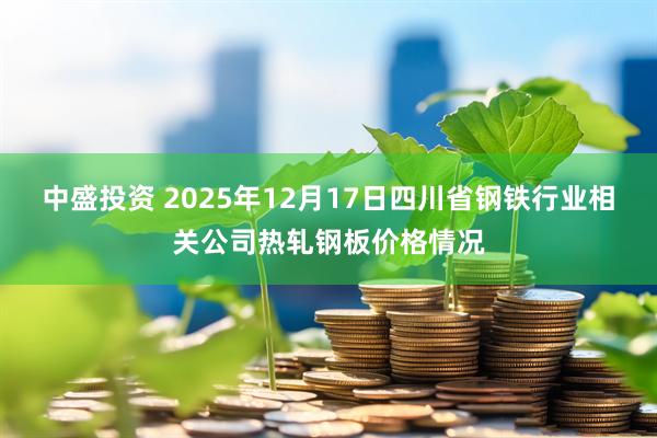 中盛投资 2025年12月17日四川省钢铁行业相关公司热轧钢板价格情况